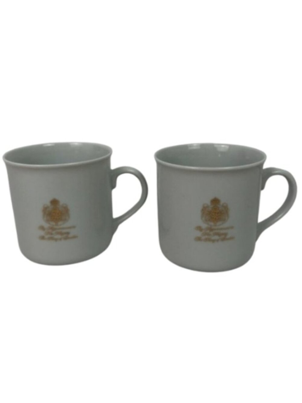 NIB Vintage Gevalia Royal Crest White Coffee Kaffe Mugs Sweden